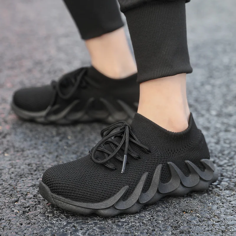 

New models children's outdoor running exercise sport PVC shoes breathable fly weave casual fashion walking shoes, As your request