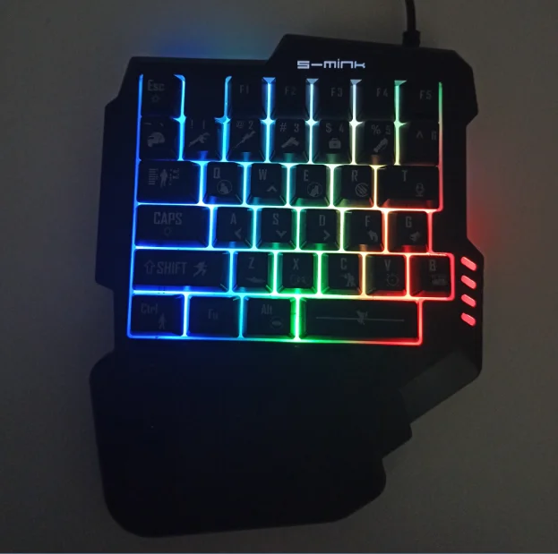 

Portable Gaming Mini Keyboard and mouse for phone game, Black