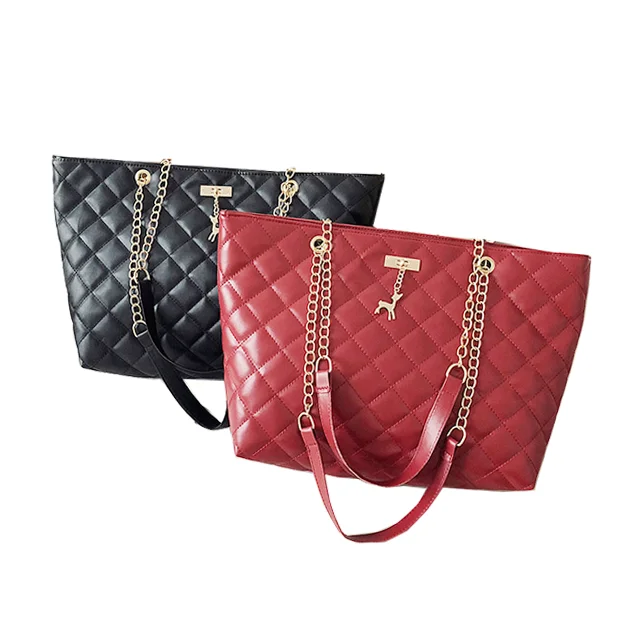 

Hot selling elegant women handbags trend PU Quilted hand bag for ladies, Multi, customized