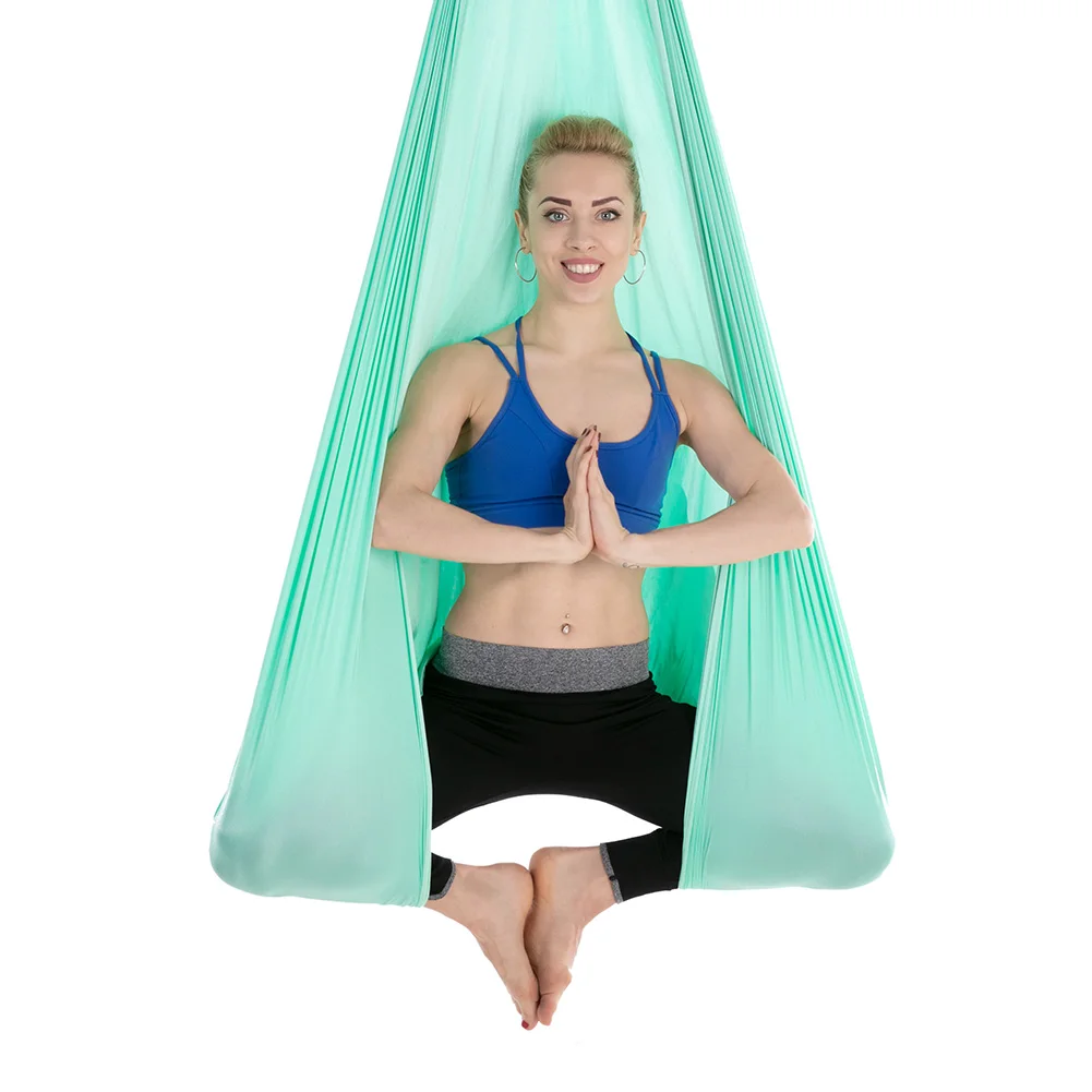 

Bilink limited number stock on sale 40D Nylon 5m Aerial Yoga swing Hammock set, Light green,purple,blackish green,red,sky blue