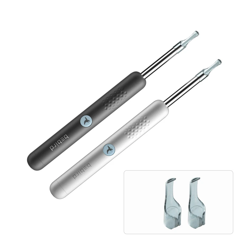 

Diagnostic tools metal wireless ear wax remover buds cleaner with video camera, Black,white