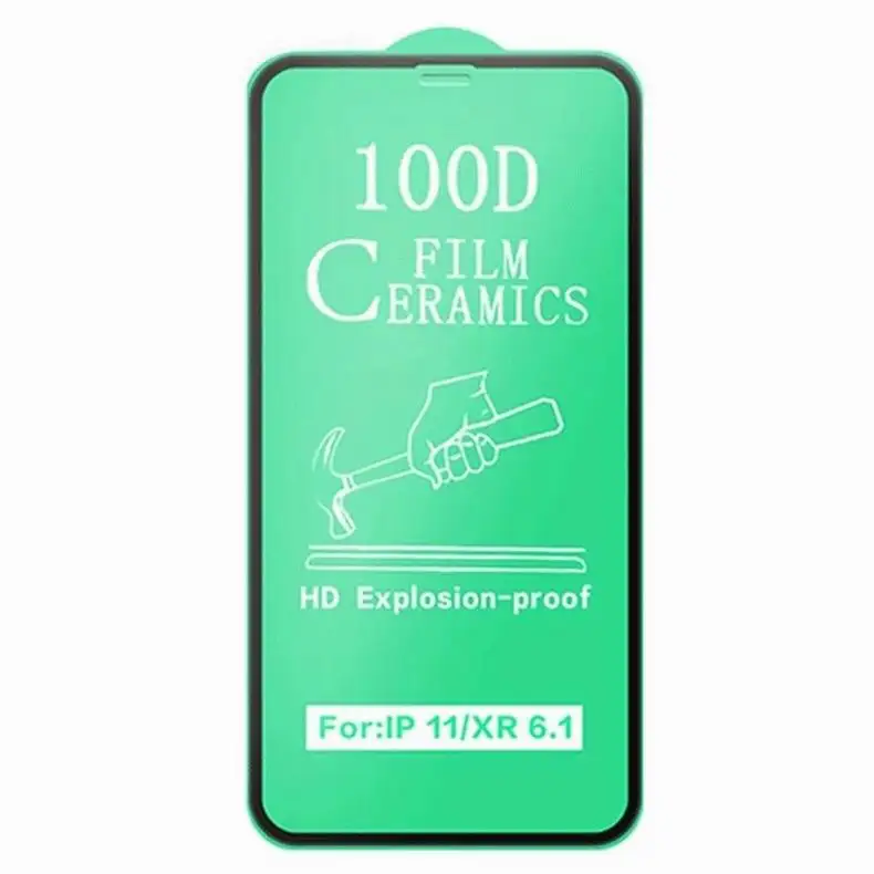 

High quality ceramic film mobile phone film Full coverage 100D ceramic film for iPhone 12 broken screen protector
