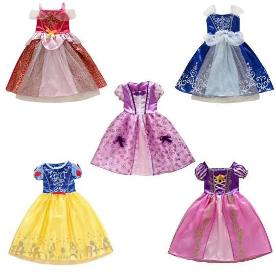 

9 Styles Baby girl dresses halloween cosplay dress Sleeping Beauty Cinderella princess costume skirts kids party dresses M579