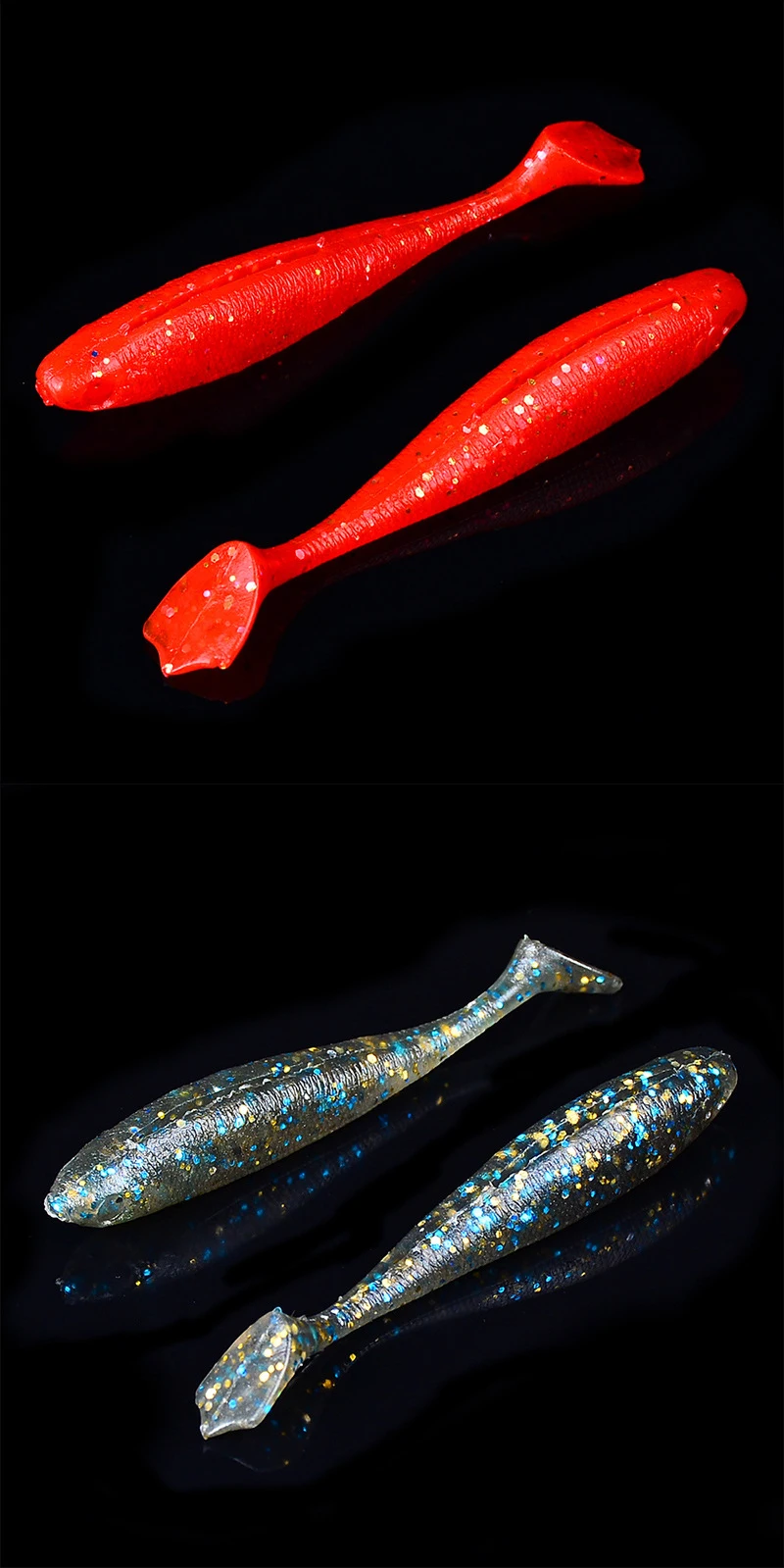 Horizon 2.7in/0.07oz 3.7in/0.2oz Paddle Tail Lure Soft Baits Bulk Leurre Souple Pike Soft Lure