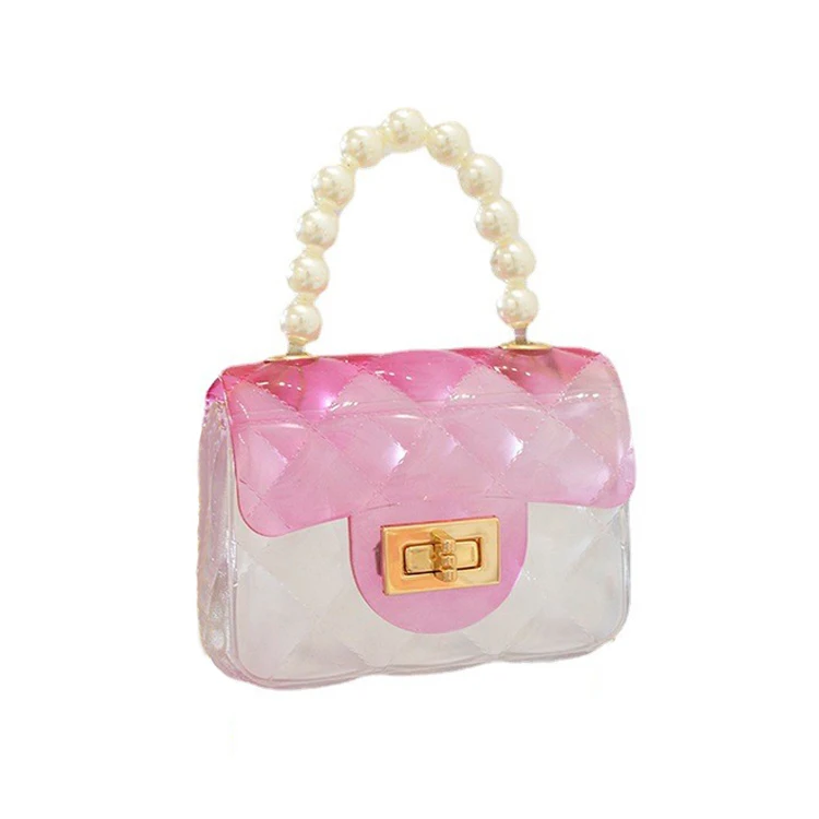 

2022 Xianjian factory promotional summer transparent pvc child cheapest purse fashion candy girlish pvc shoulder crossbody bag