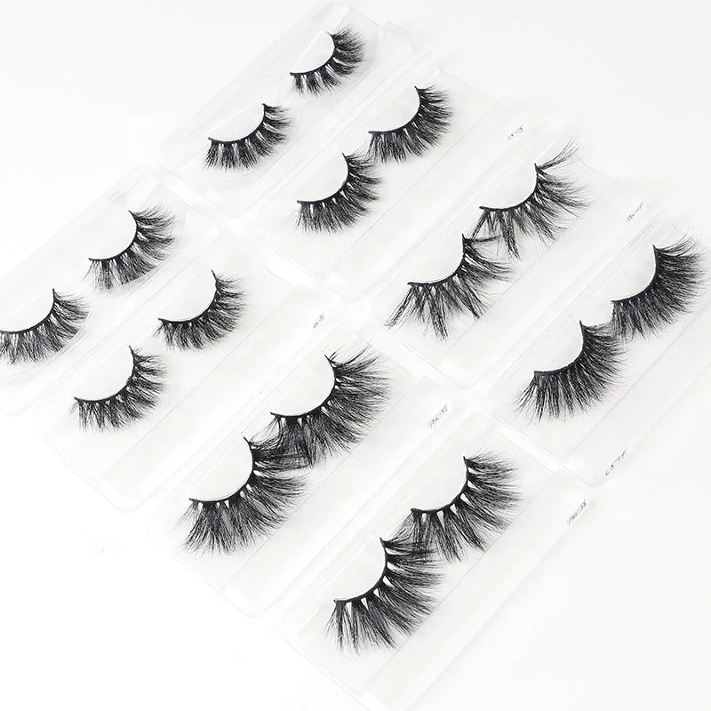 

fluffy 6d false eyelashes thick lashes3d wholesale vendor 25mm 5d eyelashes customized boxes logo handmade real mink lashes bulk