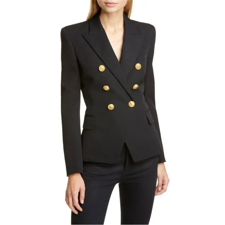 

W8581 womens jacket and coats casual printed jacket business suit