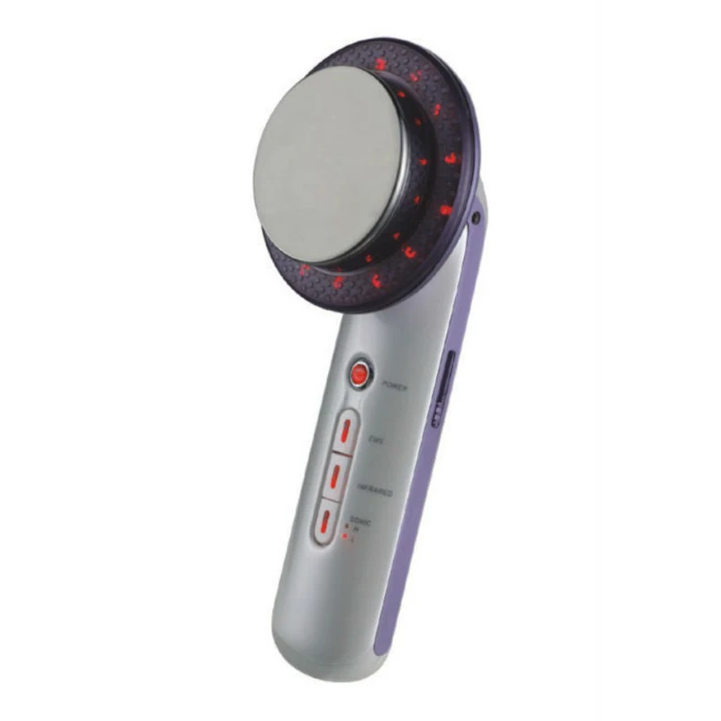

3 in 1 Ultrasonic Infrared Lights Pain Therapy Facial Body Slimming Beauty Massage Machine for Weight Loss Creams Emagrecedor, White