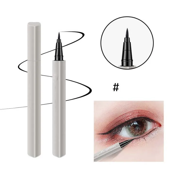 

2021 top quality customized empty packaging liquid eyeliner pen with Felt tip magnetic eyelashes eyeliner