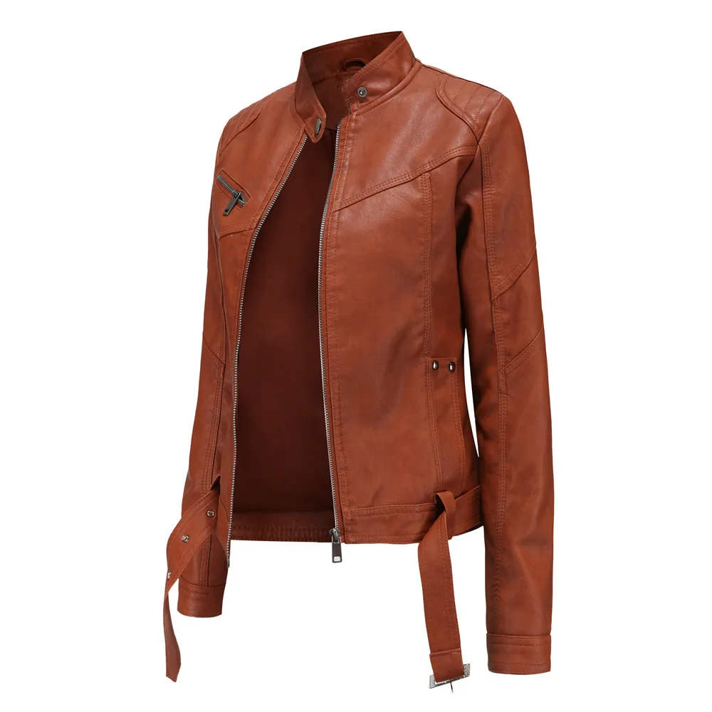

2021 windcheater jackets faux leather jacket women fashion jacket for women veste femme, Customized color
