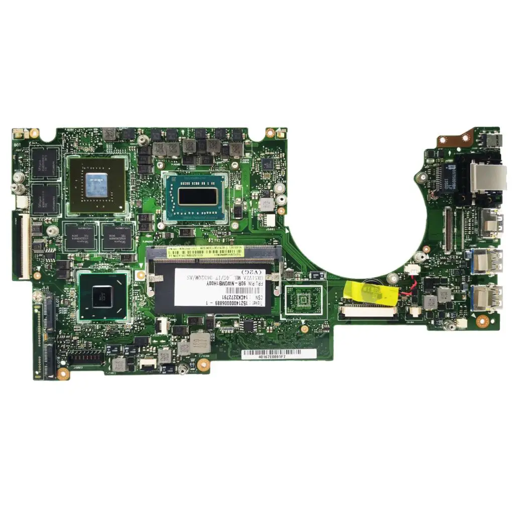 

UX51VZ Motherboard For Asus U500V UX51VZH UX51VZA UX51VZ Laptop Mainboard UX51VZA 90R-NWOMB1L00Y 4G/I7-3620QM (V2G)