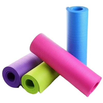 

Wholesale Eco Friendly Non Slip 10mm Pure Color Yoga Mat, 4 colors