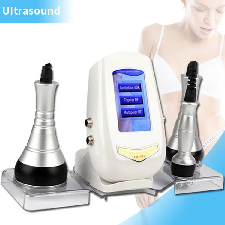 

Latest portable 3 in 1 Ultrasonic RF Vacuum Lose Weight Rf Lifting Wrinkle Removal 40K Cavitation Slimming Machine, Grey