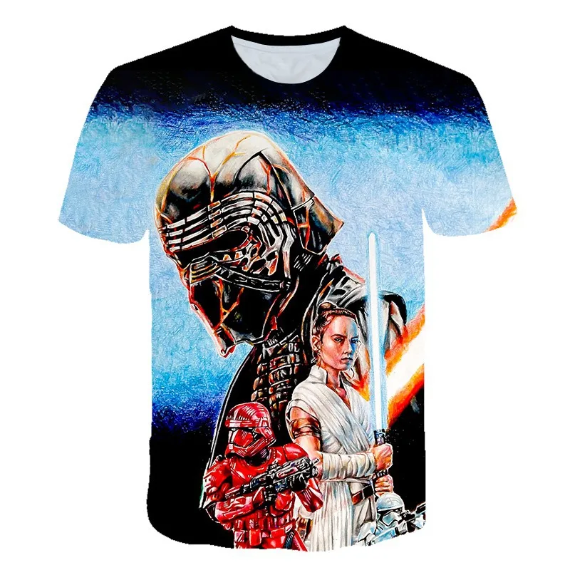 

Funny Tshirt 3D Printed Stars Wars T Shirt Men Big Summer Short Sleeve Funny Top Tees Casual Clothing Organic Cotton T-shirt