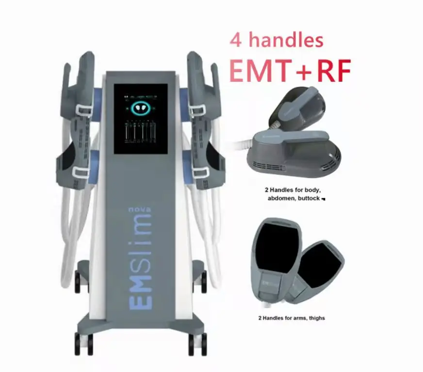 

2021 Teslasculpt Neo Emslim RF Nova 13 Tesla Hi-emt Machine with 4 pcs RF Handles With Pelvic Floor Stimulation Pads Optional