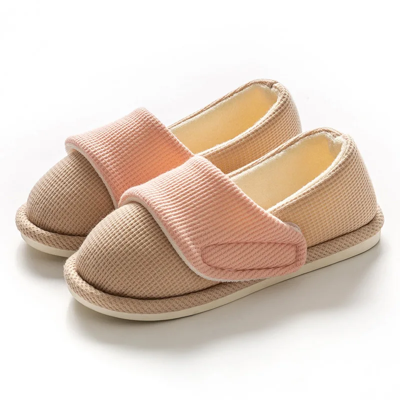 

Couples home non-slip cotton slippers men and women cartoon indoor thick sole slippers