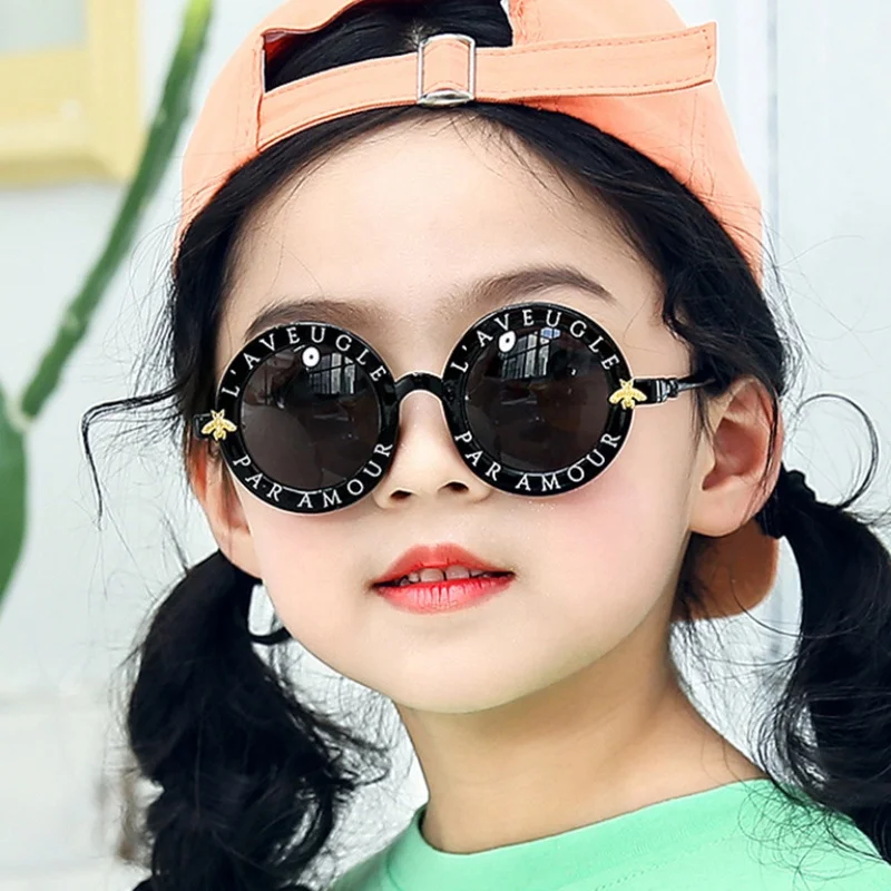 

Robin eyewear 6601 Children bee sun glasses fashion letters sunglasses colorful Mercury kids glasses