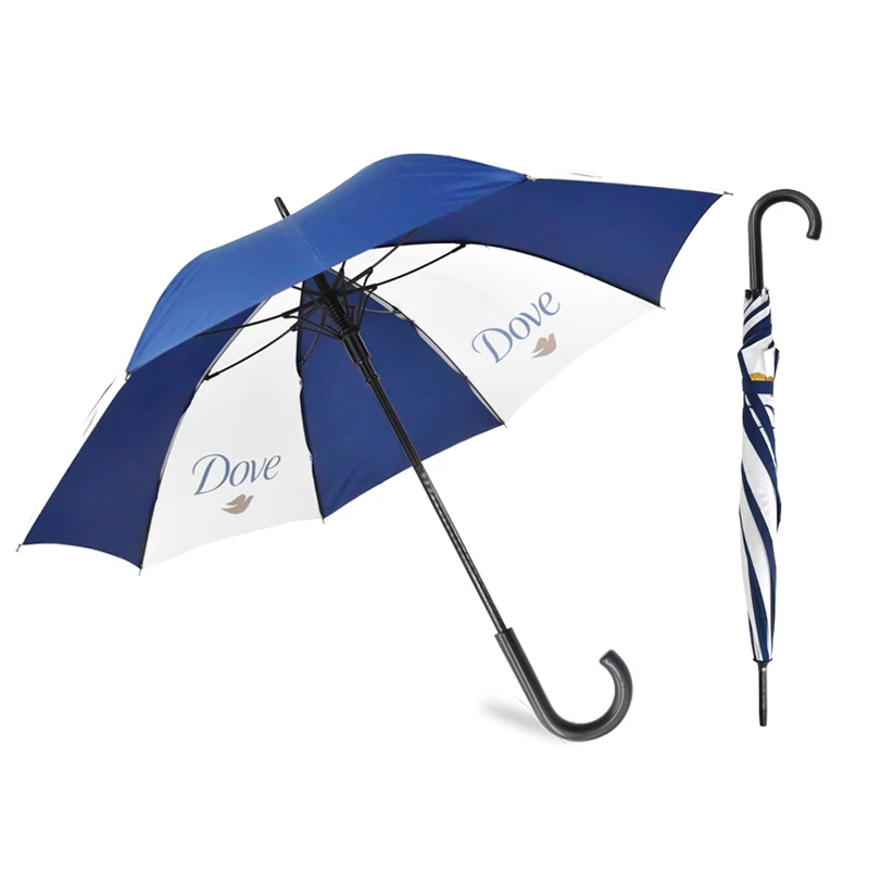 

Promotional automatic windproof fiberglass rain umbrella custom, Blue or red or yellow or black or any other