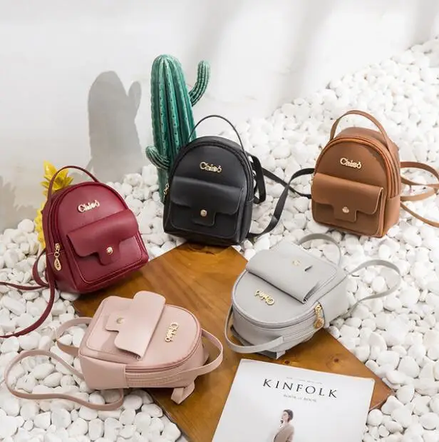 

2020 new arrive simple design shoulder backpack fashion casual messenger backpack handbags mini backpack for women