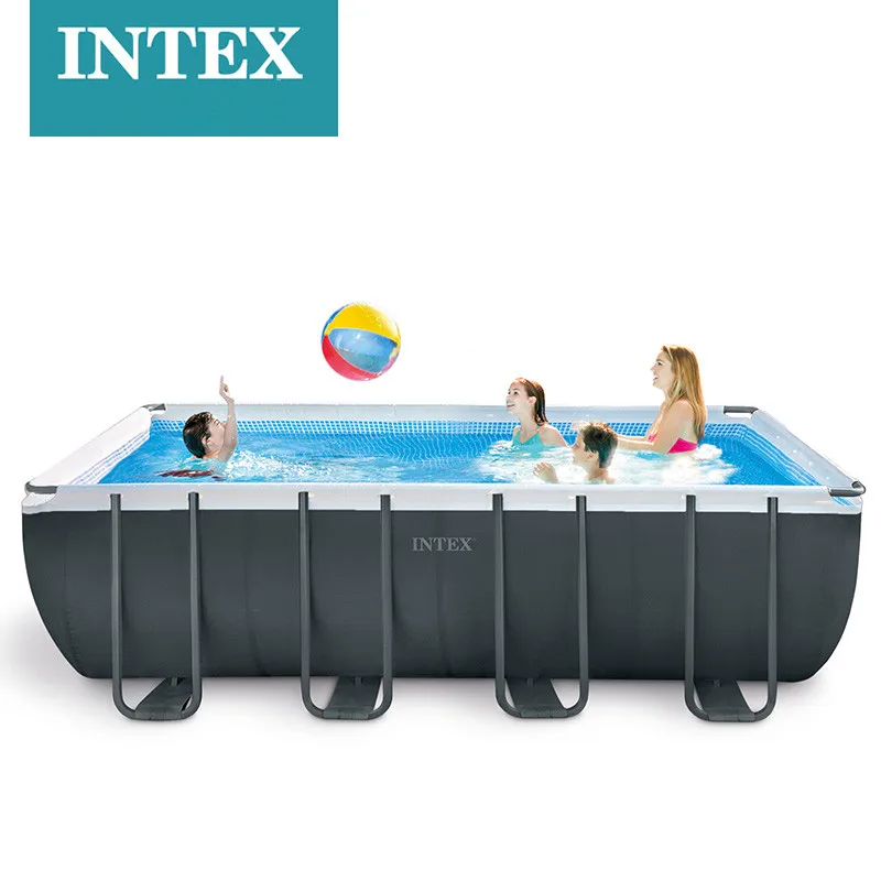 

2021 Hot Sell INTEX 26356 Large Inflatable Swimming Pool For Kids Safety Summer Family Bracket And Bath Swimming Pool At Home