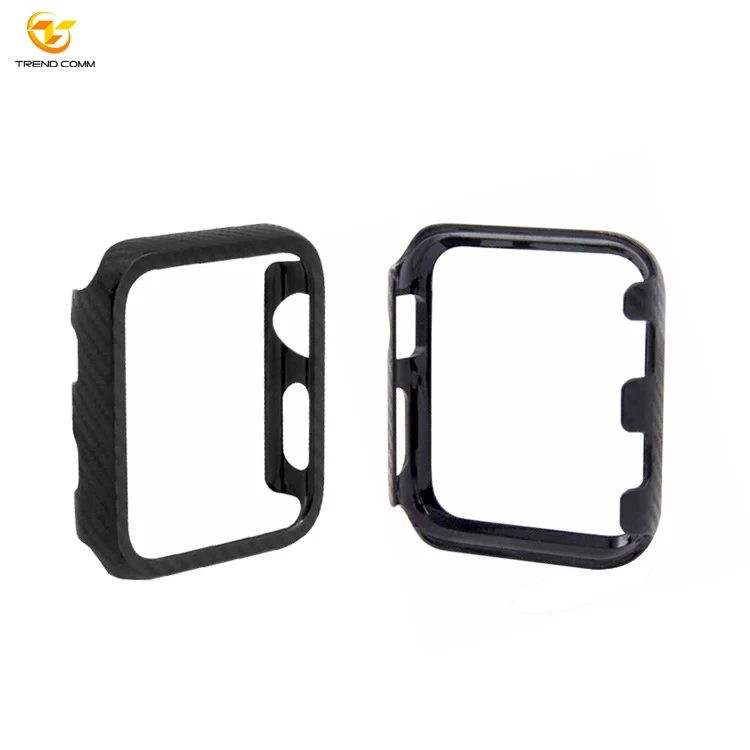 

New Black Watch Case, For Apple Watch Hard Case Carbon Fiber