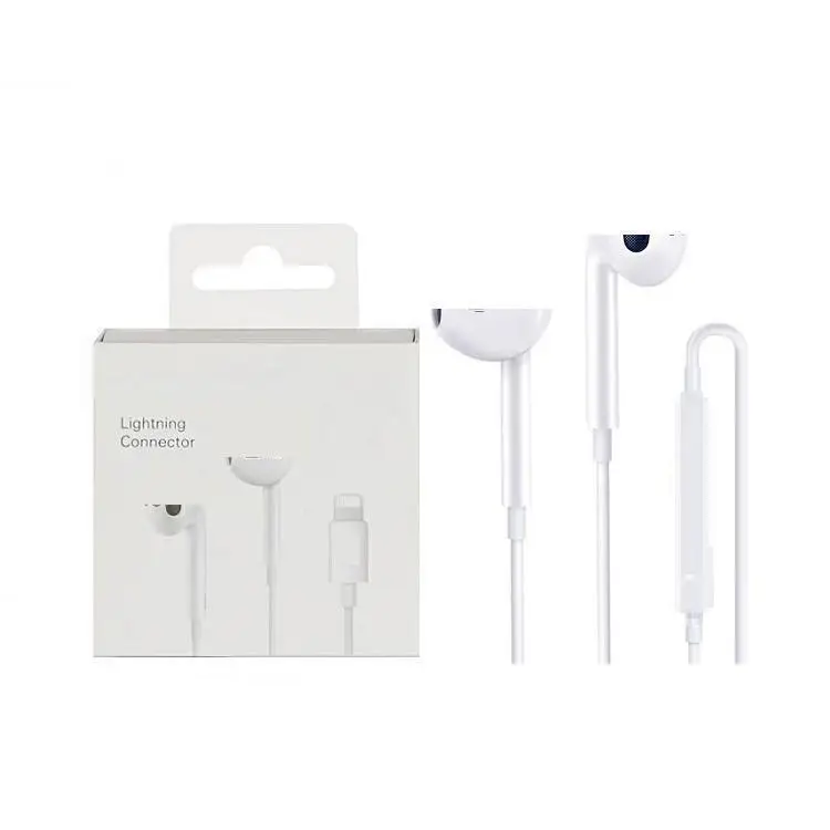 

High quality mobile phone headphone hand free earbuds with blue tooth microphone for iphone 7 8 x XS MAX earphone
