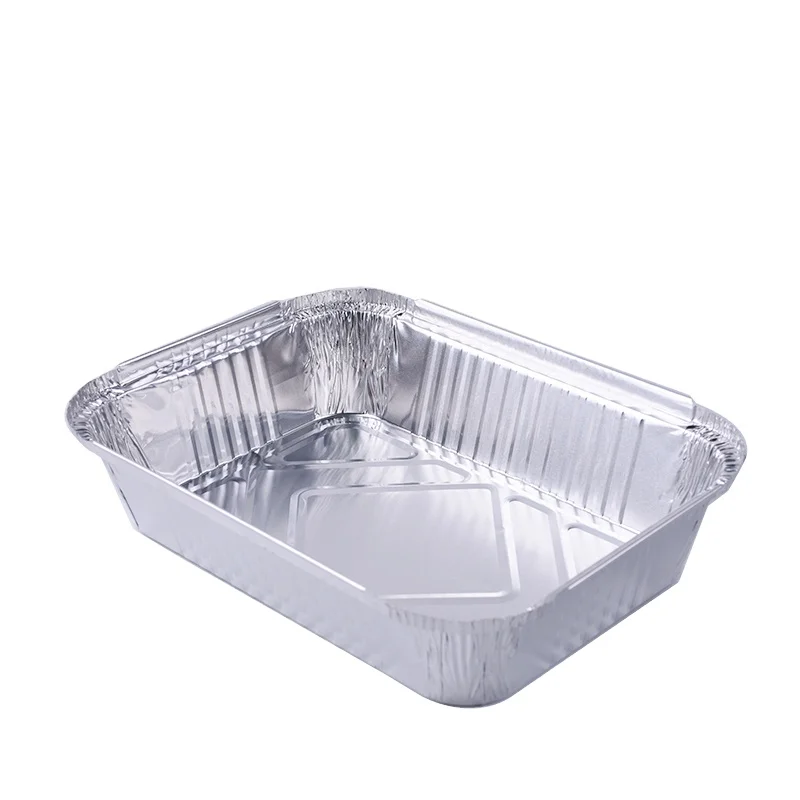 
1750ml OEM Logo Aluminium Foil For Food Packing Disposable Small Foil Tray Container  (62313300719)