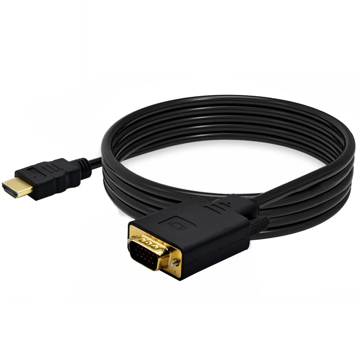 

1.8M 6FT Gold Male To VGA Male Video Adapter Cord Cable For HDTV PC Laptop Adapter Cable 1080P