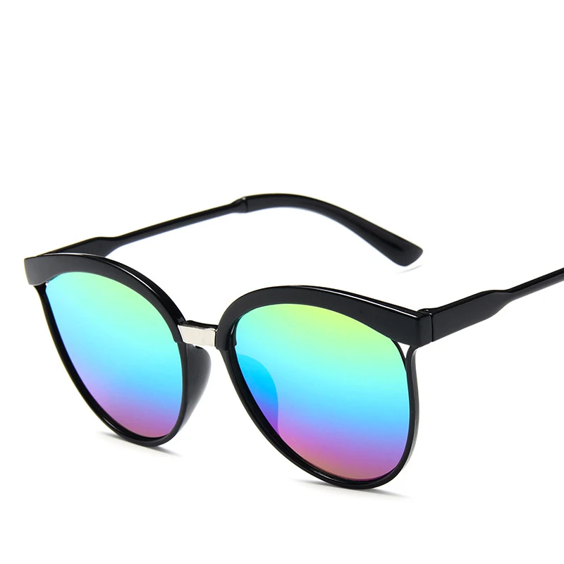

New arrivals high quality sun glasses popular colorful big frame retro cat eye sunglasses 2022, Mix color