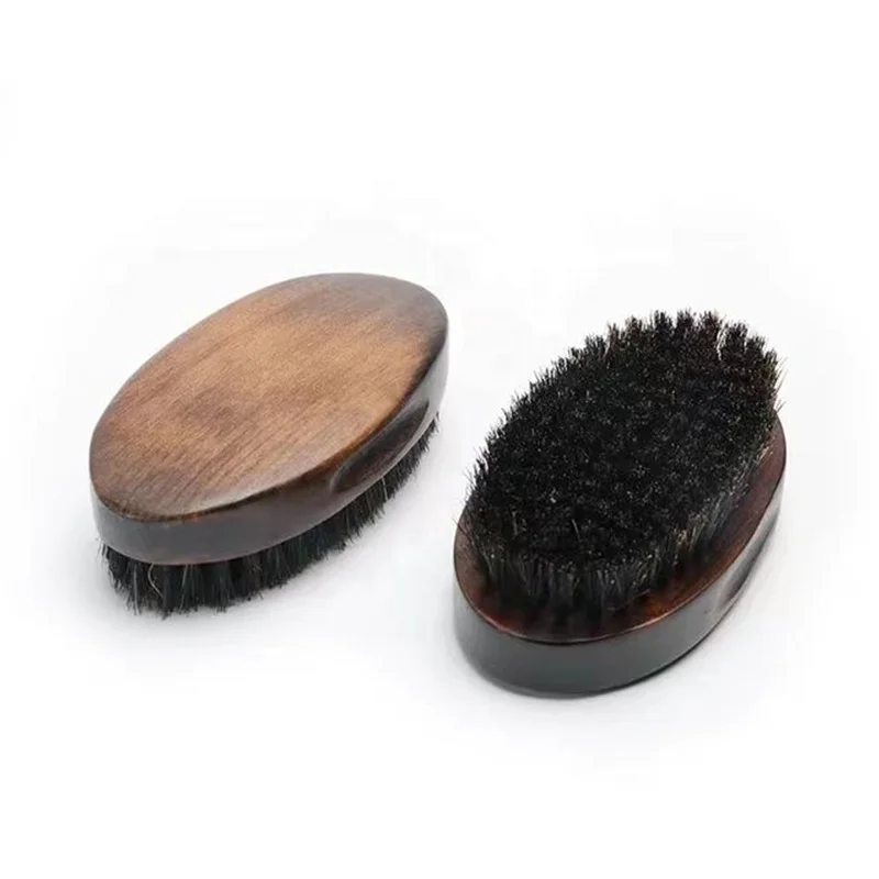 

Men Grooming Beard Care Tool 100% Natural Beach Wood Boar Brislte Beard Brush