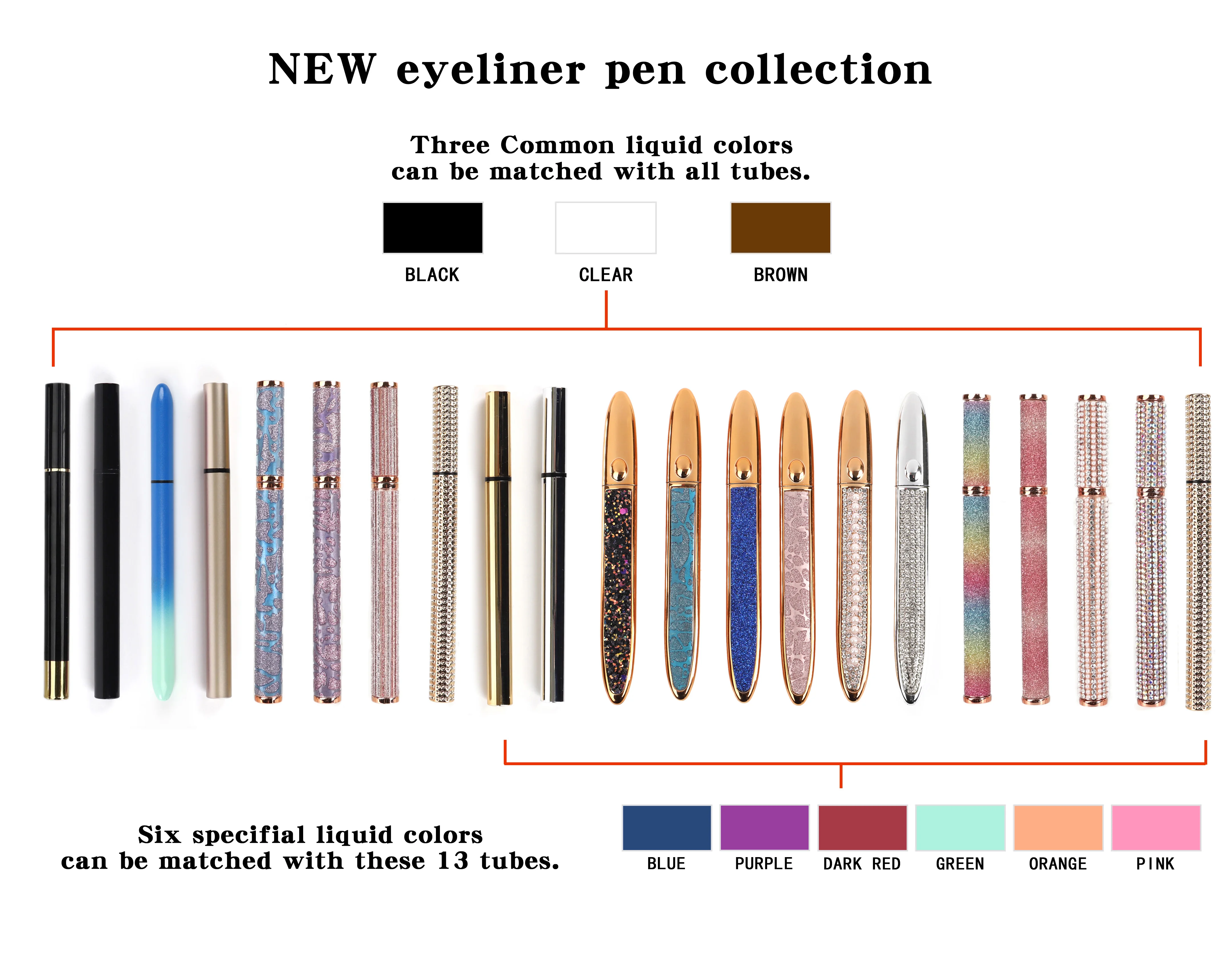 

Long lasting logo package glue lash adhesive eyeliner pen