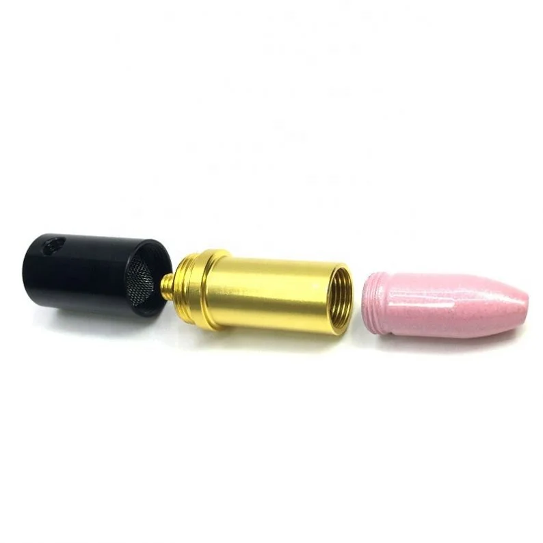 

JH Length 74MM Metal Aluminum Lipstick Pipe Filter Cigarette Holder, Picture