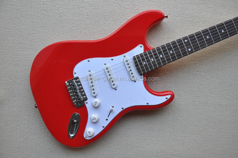 Flyoung Red Musical Instrument - Custom Made Electric Guitar