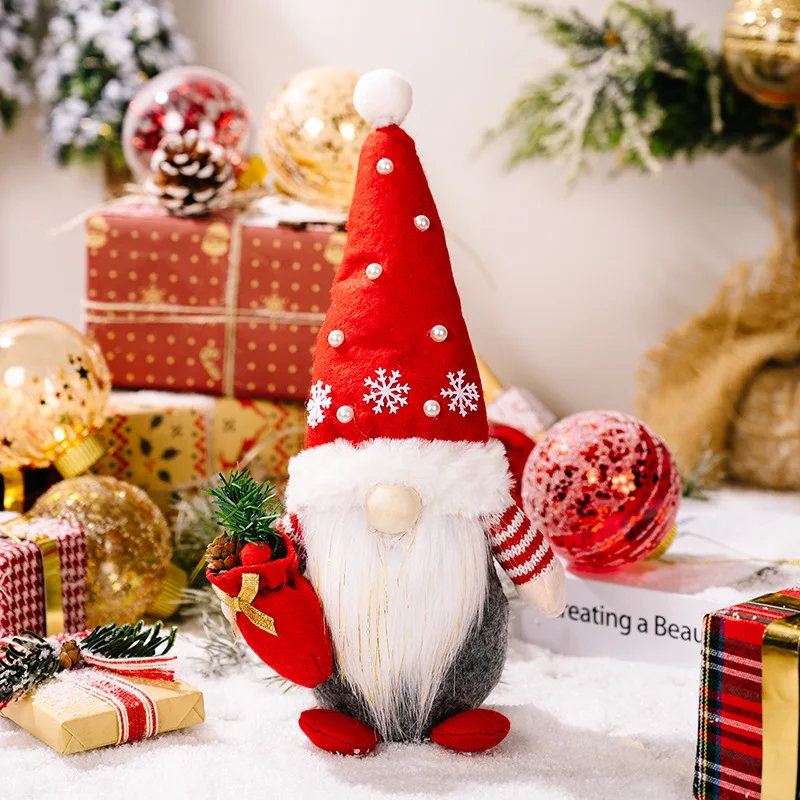 

Wholesale Good Quality Christmas Faceless Plush Doll Stuffed Toy Plush Christmas Decorations