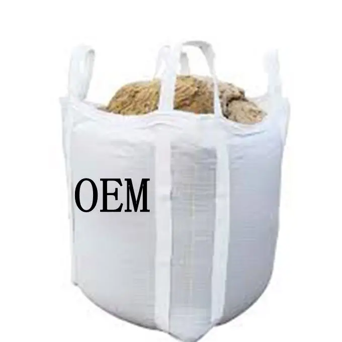 2024 EGP 500kg 1000kg 1200kg 1500kg 2000kg 1 Ton 2 Tons Jumbo Bag Dimension Bean Bag Fibc Jumbo Bulk Big Bag Breathable 4 Loops