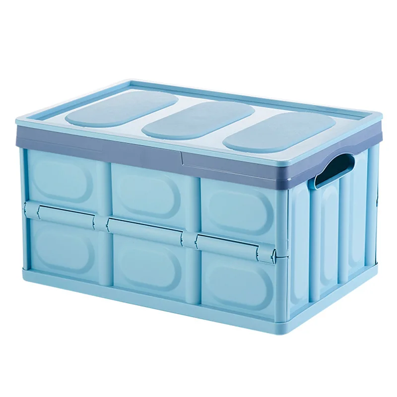 

Collapsible Storage Bins with Lids Folding Plastic Stackable Utility Crates Home/Bedroom/Kitchen/Office/Travel Storage box