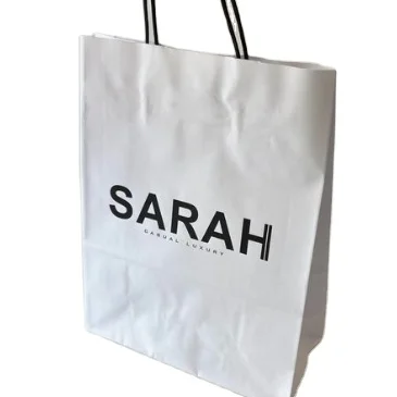 

Wholesale Kraft Paper Bags with Handles Custom Printed Shopping Paper Bags with Your Own Logo