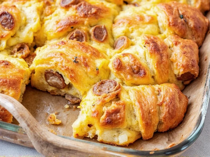 Sausage Croissant Breakfast Casserole: Easy Make-Ahead Recipe