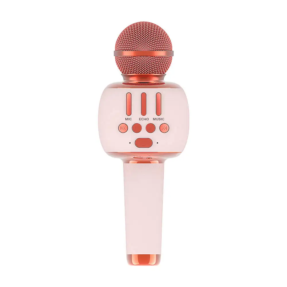 

Wireless Karaoke Microphone with Controllable LED Lights Portable Handheld Karaoke Speaker Machine Christmas Birthday