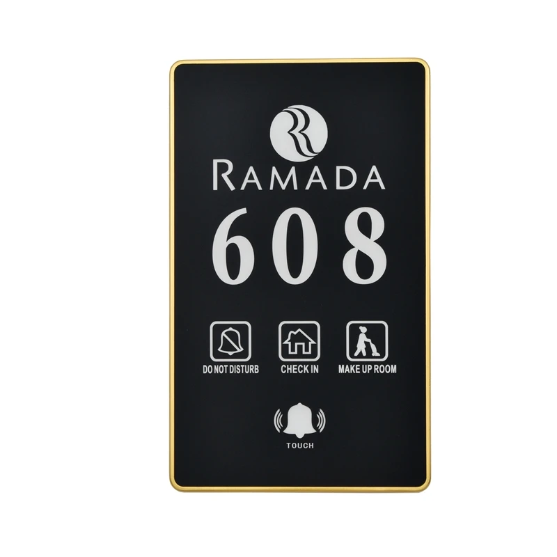 
Hotel Room Number Display Touch Switch Saver Doorplate Room Number DND System 