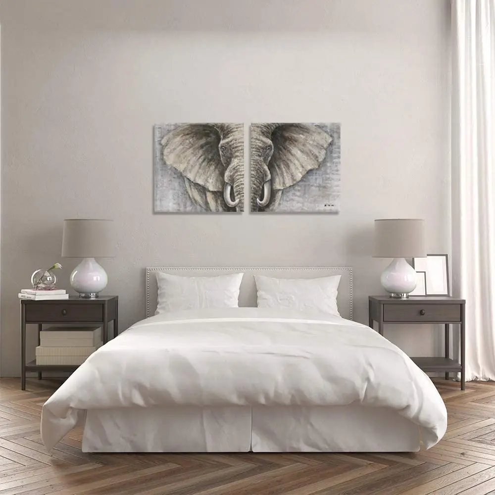 

Artree Elephant Animal Acrylic Painting Large Hanging Wall Art