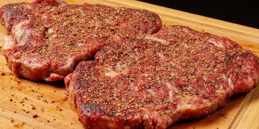Homemade Montreal Steak Seasoning in a bowl with various spices
