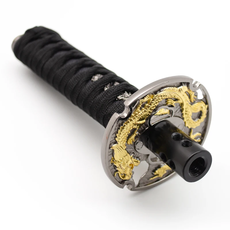 
Universal automotive short samurai sword gear shift knob shifter katana metal manual transmission gearstick head 