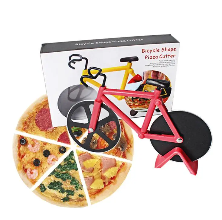 

Novelty Design Pizza Knife Bike Shape Stainless Steel Pizza Cutter