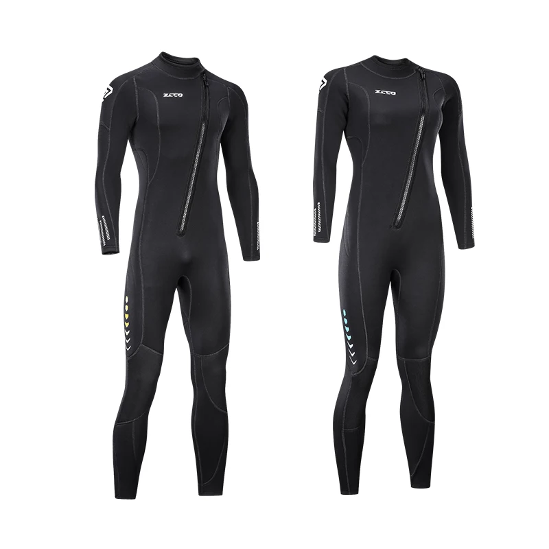 

Good Quality Front Zip Snorkeling Diving Surfing Full Wetsuit Men,Super Stretch Neoprene 3Mm Wetsuit Diving, Black, grey, blue