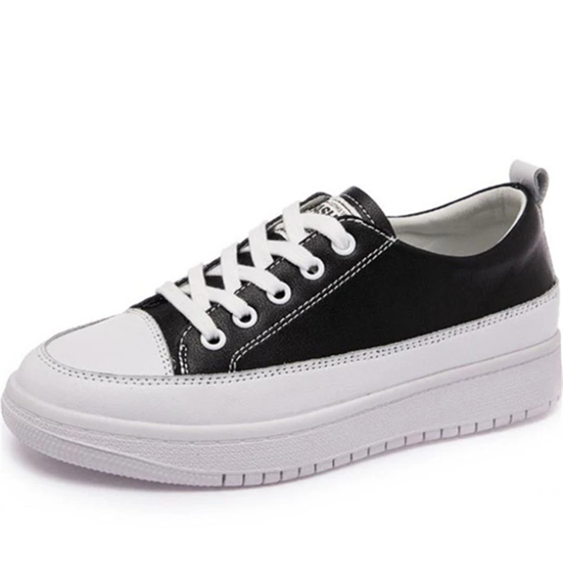 

2021 New Women Flat Shoes Real Leather Mix Color Sneakers Women Fashion Casual Shoes Women Vacation Footwear