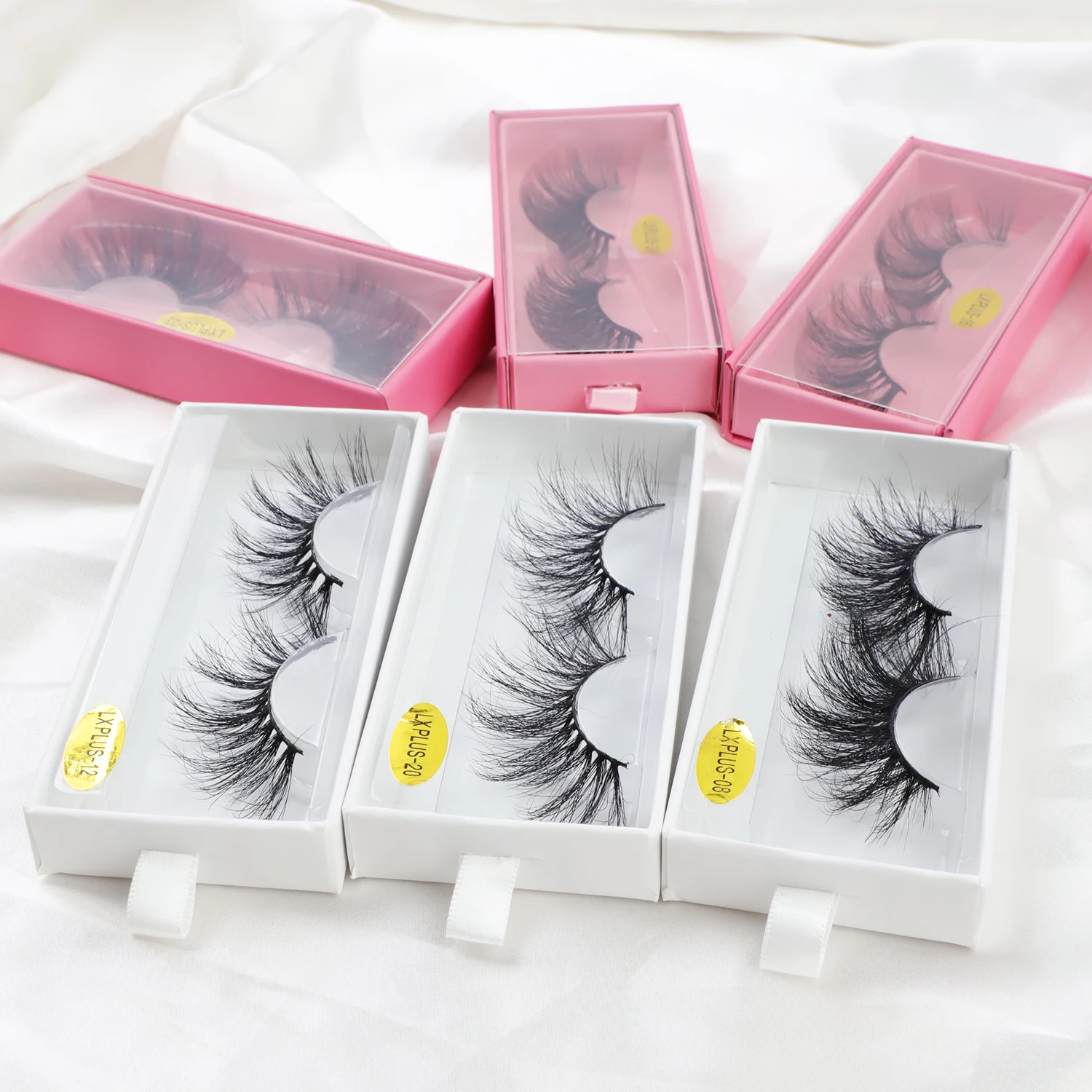 

High quality full strip Lymee mink lashes 100% mink eyelashes 3d mink 25mm eyelashes vendor