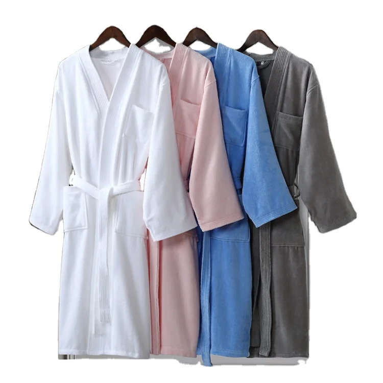 

Unisex 100% Cotton Hotel SPA Cut pile bathrobe