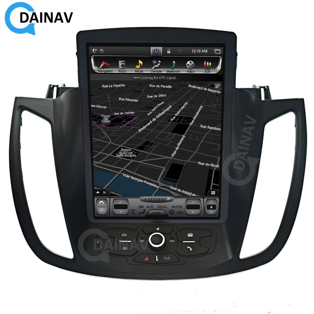 

car autoradio Multimedia Player For ford kuga escape 2013-2018 car stereo autoradio tesla GPS navi vertical DVD player
