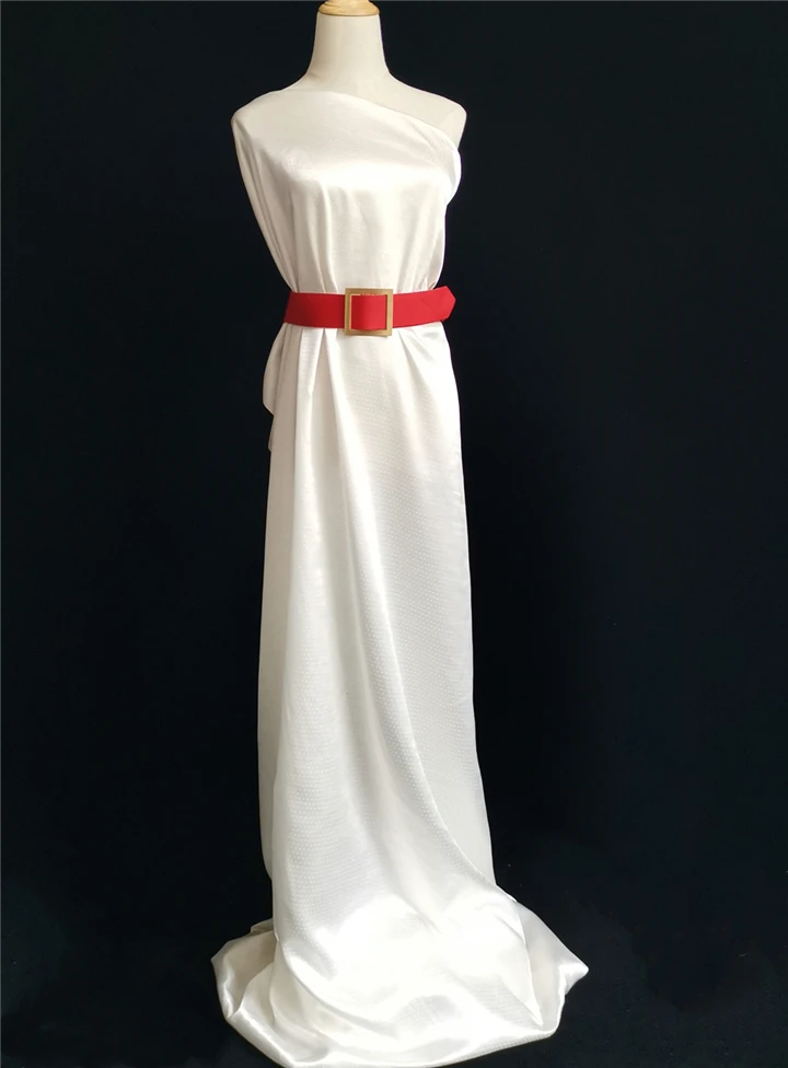 
White Bridal Fabric Dobby Jacquard Silk Fabric 16MM 45% Cotton Silk Fabric 